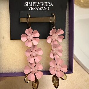 Simply Vera Vera Wang Pink Blossom Earrings